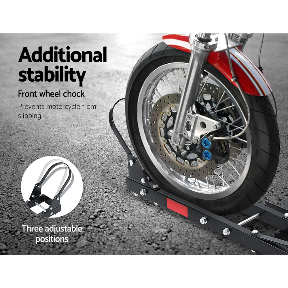 Giantz Motorcycle Motorbike Carrier Rack Ramp 2"Towbar Adjustable Height Black,Giantz Motorcycle Motorbike Carrier Rack Ramp 2"Towbar Adjustable Height Black - Image 4