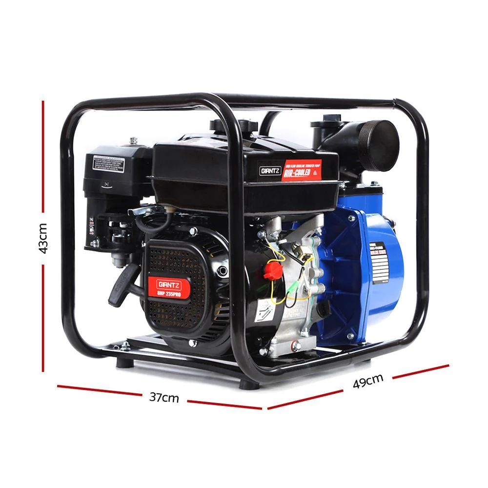 Giantz Petrol Water Pump 3" High Flow Transfer Fire Fighting Irrigation - Image 2