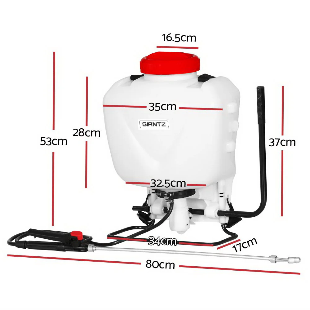 Giantz Weed Sprayer 15L Knapsack Backpack Garden Spray - Image 2