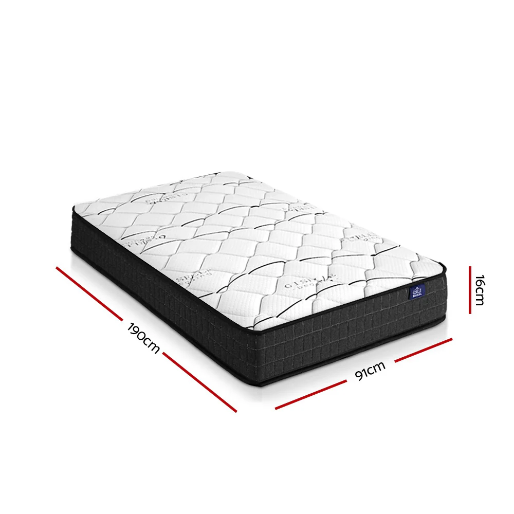 Giselle Bedding 16cm Mattress Medium Firm Single - Image 2