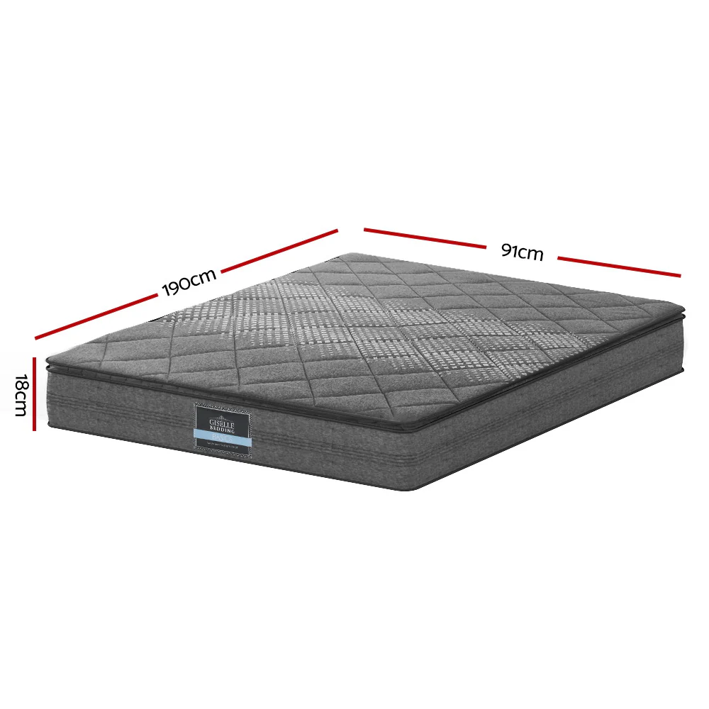 Giselle Bedding 18cm Mattress Pillow Top Single - Image 2