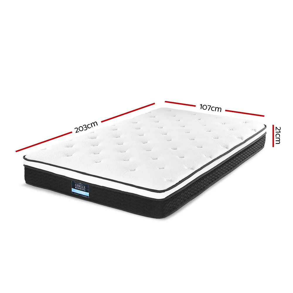 Giselle Bedding 21cm Mattress Euro Top King Single - Image 2