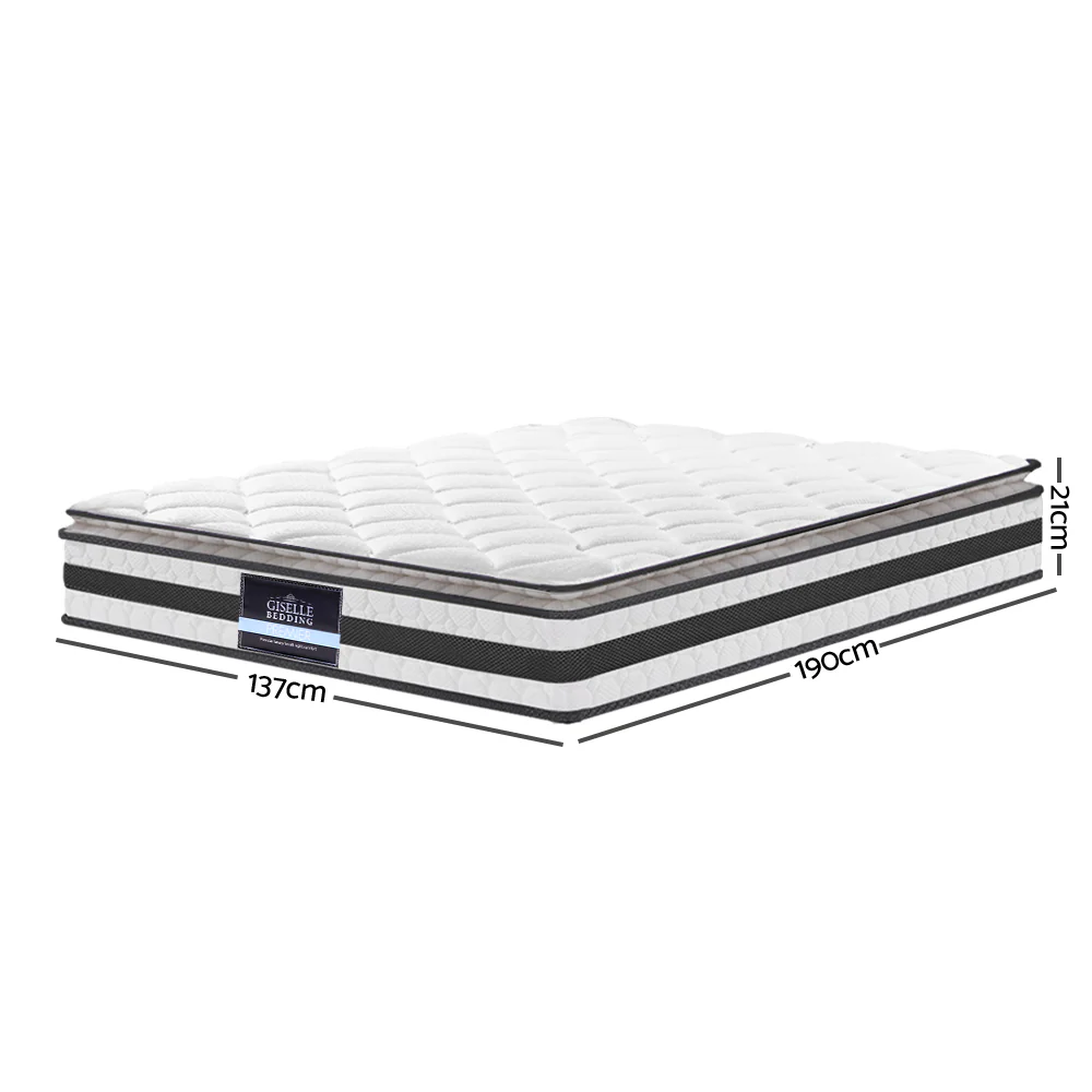 Giselle Bedding 21cm Mattress Pillow Top Double - Image 2