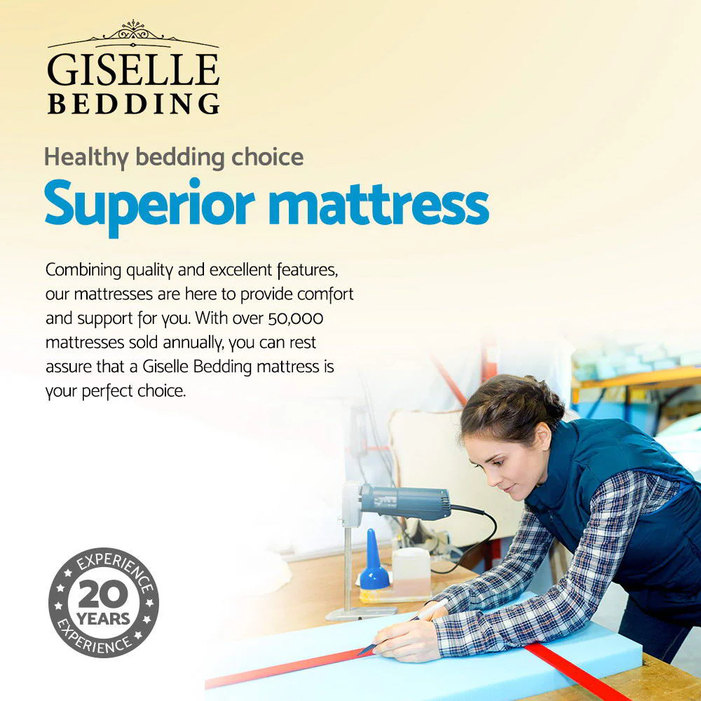 Giselle Bedding 21cm Mattress Pillow Top Queen - Image 5