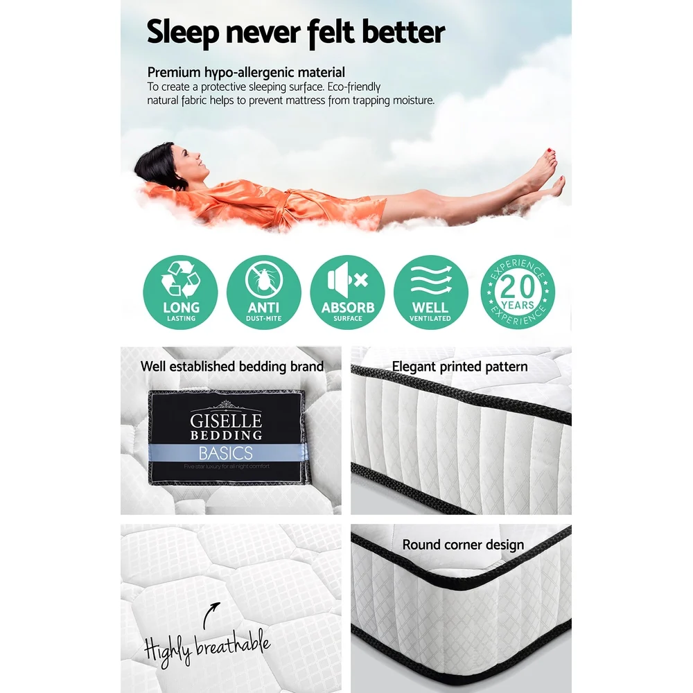 Giselle Bedding 21cm Mattress Tight Top Double - Image 6