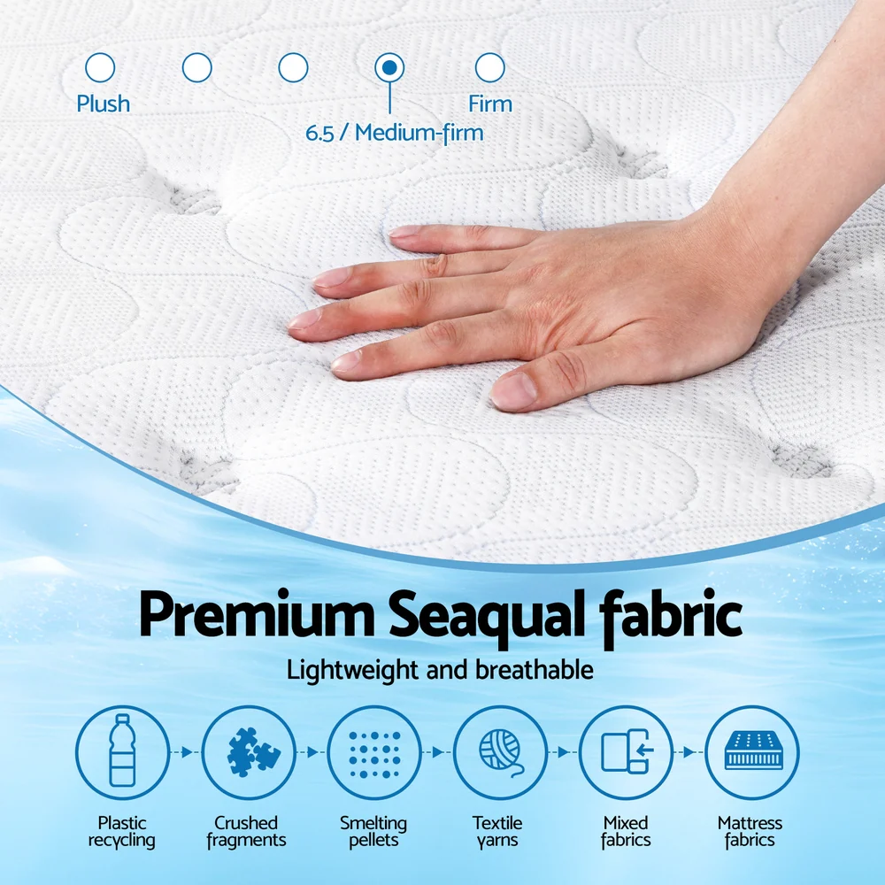 Giselle Bedding 30cm Mattress Gel Foam Pocket Spring Queen - Image 5