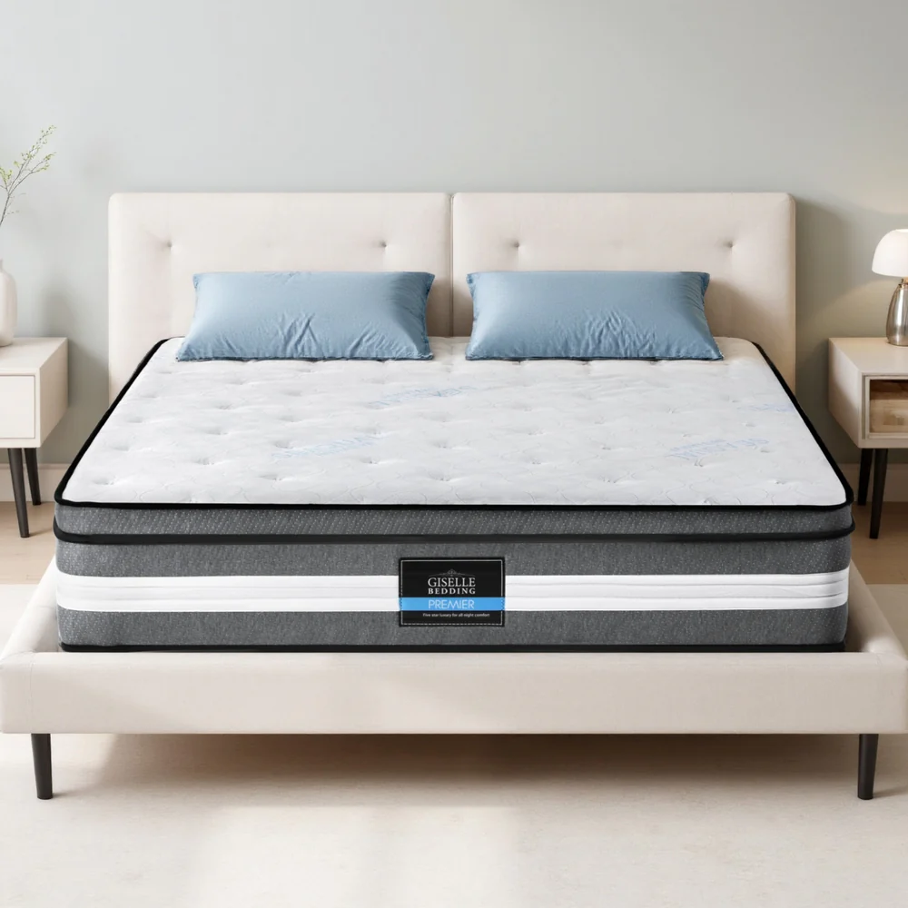 Giselle Bedding 30cm Mattress Gel Foam Pocket Spring Queen - Image 7