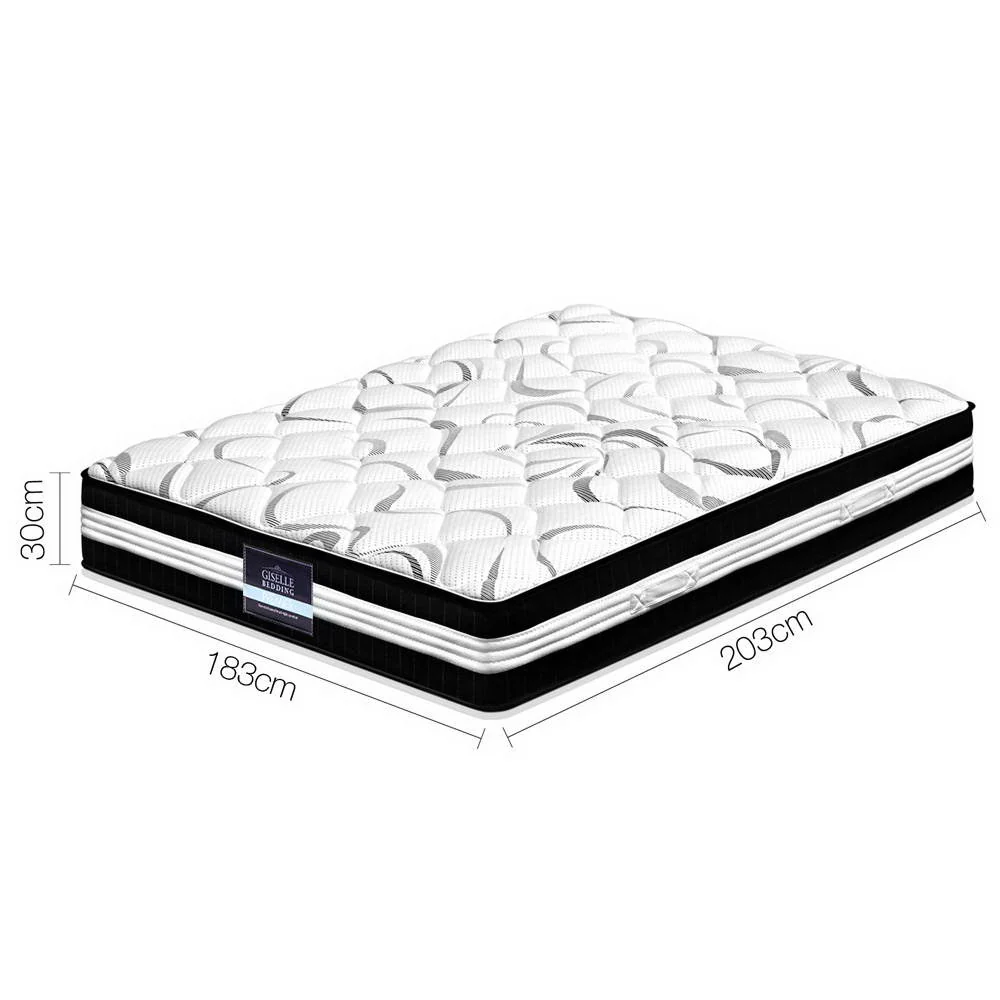 Giselle Bedding 30cm Mattress Medium Firm King - Image 2
