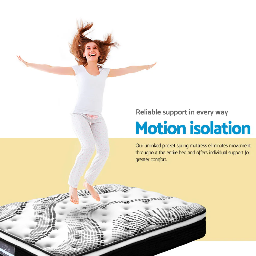 Giselle Bedding 32cm Mattress Euro Top Single - Image 4