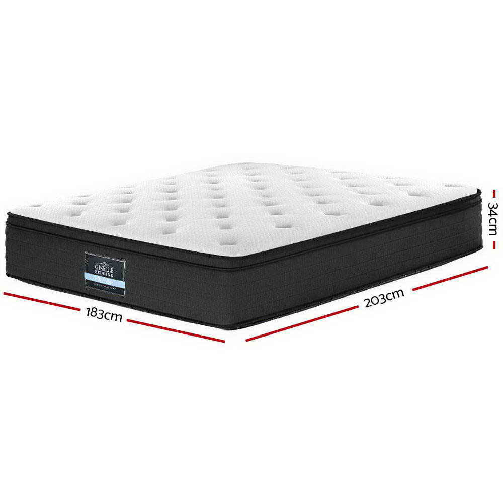 Giselle Bedding 34cm Mattress Euro Top King - Image 2