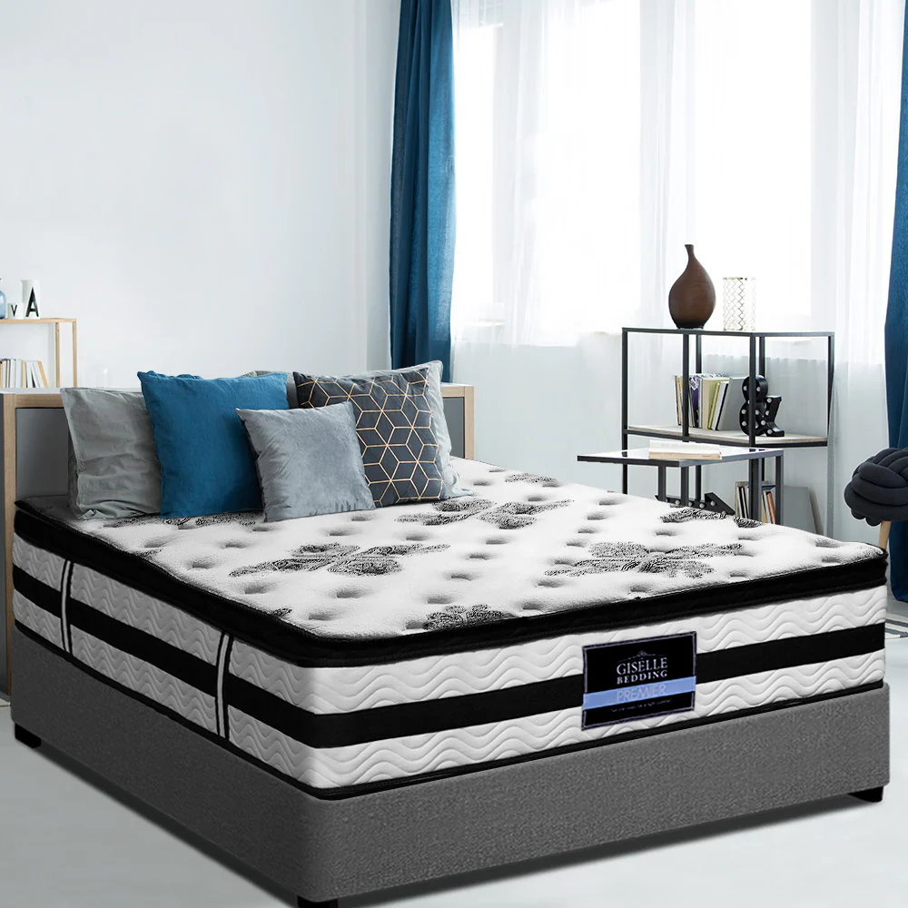 Giselle Bedding 34cm Mattress Euro Top Pocket Spring Double - Image 7