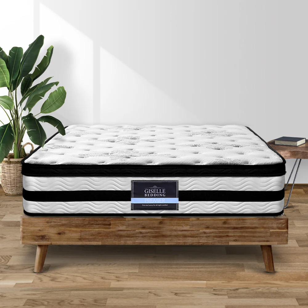 Giselle Bedding 34cm Mattress Euro Top Pocket Spring King - Image 8
