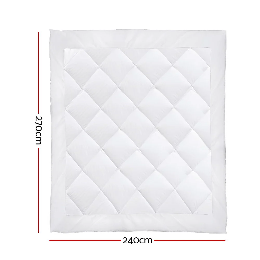 Giselle Bedding 800GSM Microfibre Bamboo Quilt Super King - Image 2