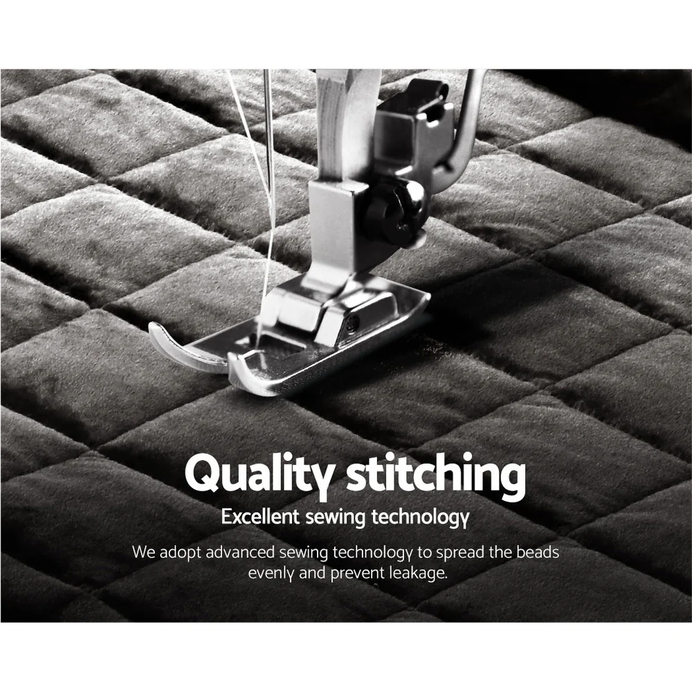 Giselle Bedding Faux Mink Quilt Charcoal Super King - Image 6
