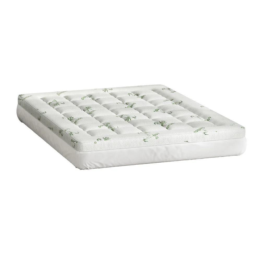 Giselle Bedding Mattress Topper Pillowtop Bamboo 7.5cm Queen - Image 7