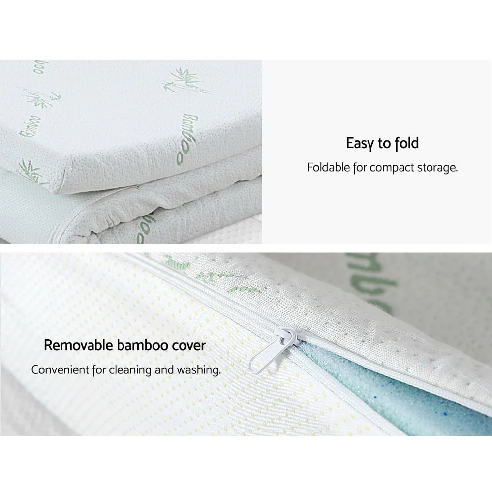 Giselle Bedding Memory Foam Mattress Topper 11-Zone 8cm Double - Image 5