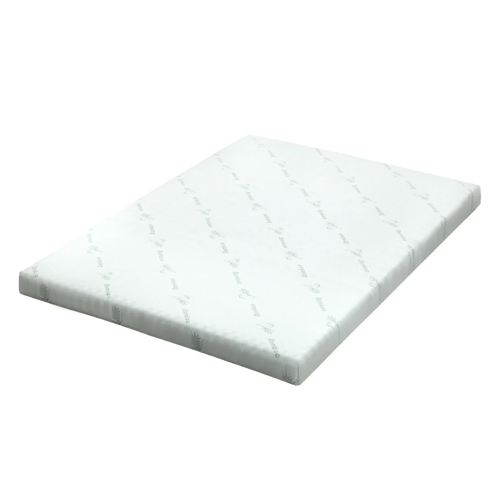 Giselle Bedding Memory Foam Mattress Topper Cool Gel Bed Mat Bamboo 10cm Double - Image 7