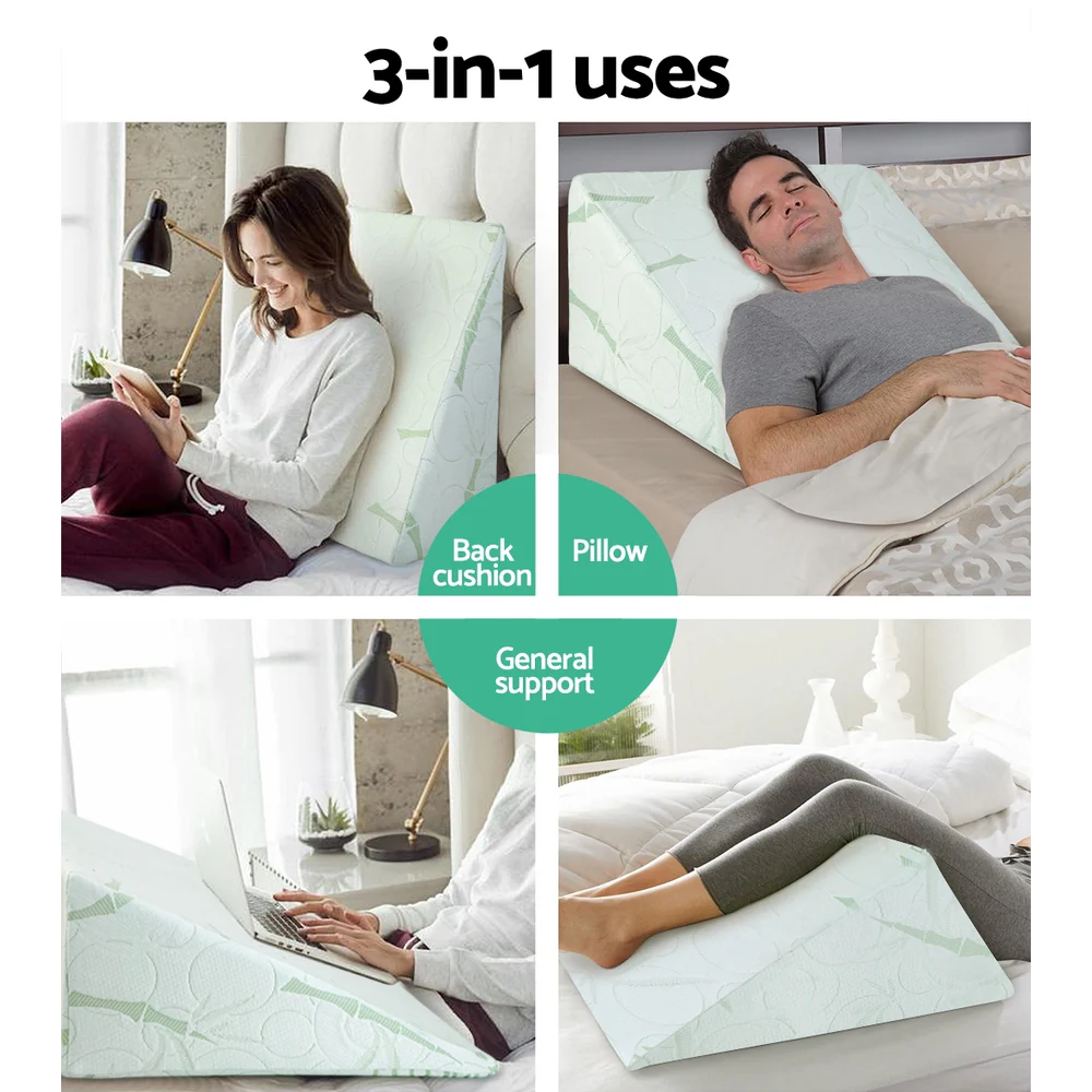Giselle Bedding Wedge Pillow Bamboo Cover Twin Pack - Image 3