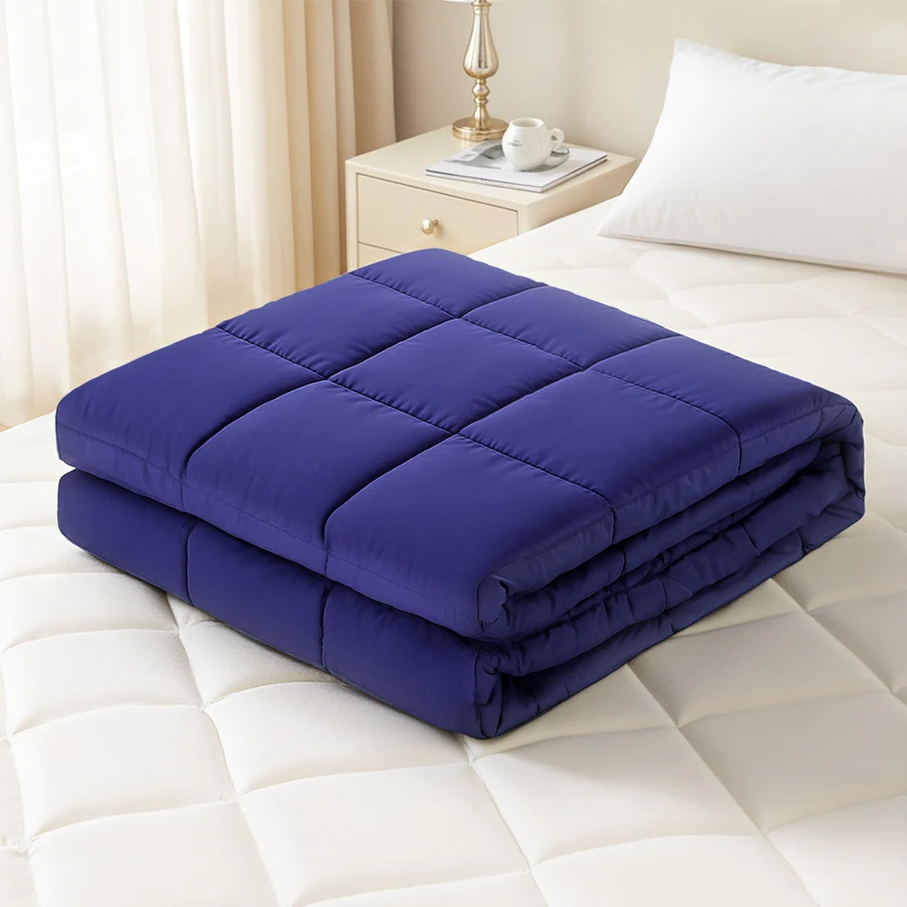 Giselle Bedding Weighted Blanket 11KG Kids Adults Heavy Gravity Relax Calm Blue - Image 7