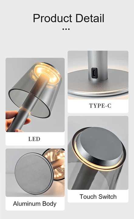 Gold Stylish Transparent Desk Lamp with Touch Control, LED, Type-C Charging ‚Äö√Ñ√∂‚àö√ë‚àö‚àÇ‚Äö√†√∂‚àö√´‚Äö√†√∂‚Äö√†√á‚Äö√Ñ√∂‚àö‚Ä†‚àö‚àÇ‚Äö√†√∂‚àö¬¥‚Äö√Ñ√∂‚àö‚Ä†‚àö‚àÇ¬¨¬®¬¨√Ü Simple and Modern Design - Image 5