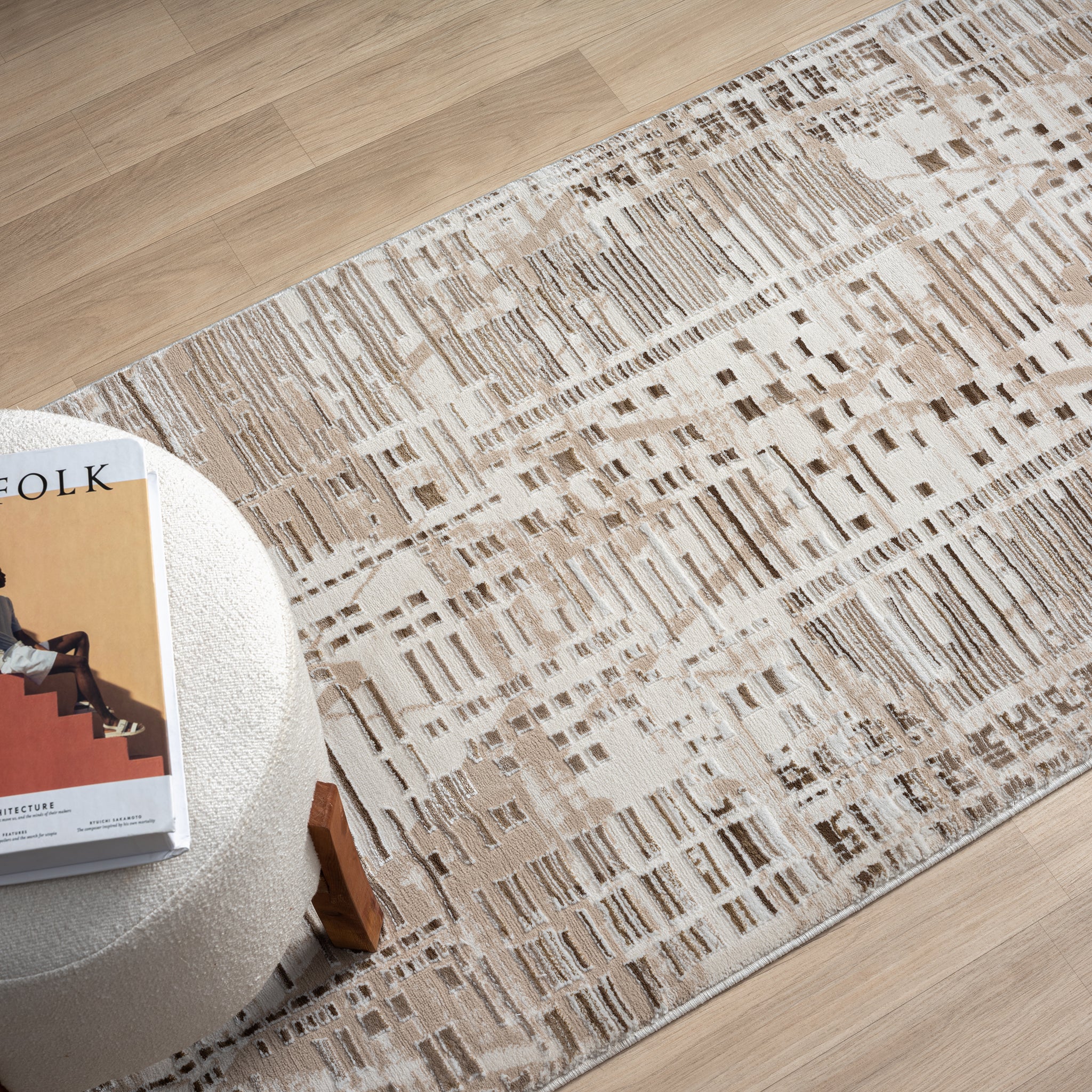 Grande Jacquard Rug - Taupe - 300x400 - Image 6
