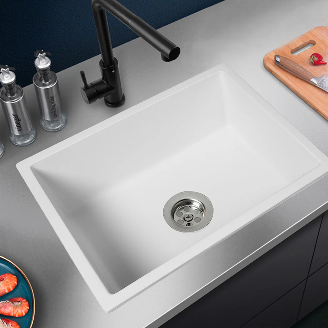 Granite Kitchen Sink Laundry Stone Sinks White - Image 7