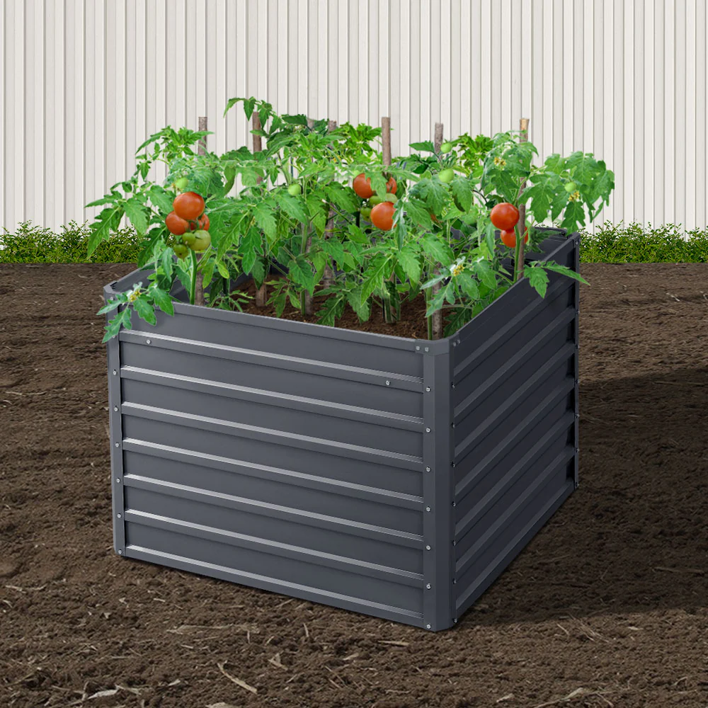 Green Fingers 2x Garden Bed 100x100x77cm Planter Box Raised Container Galvanised - Image 8