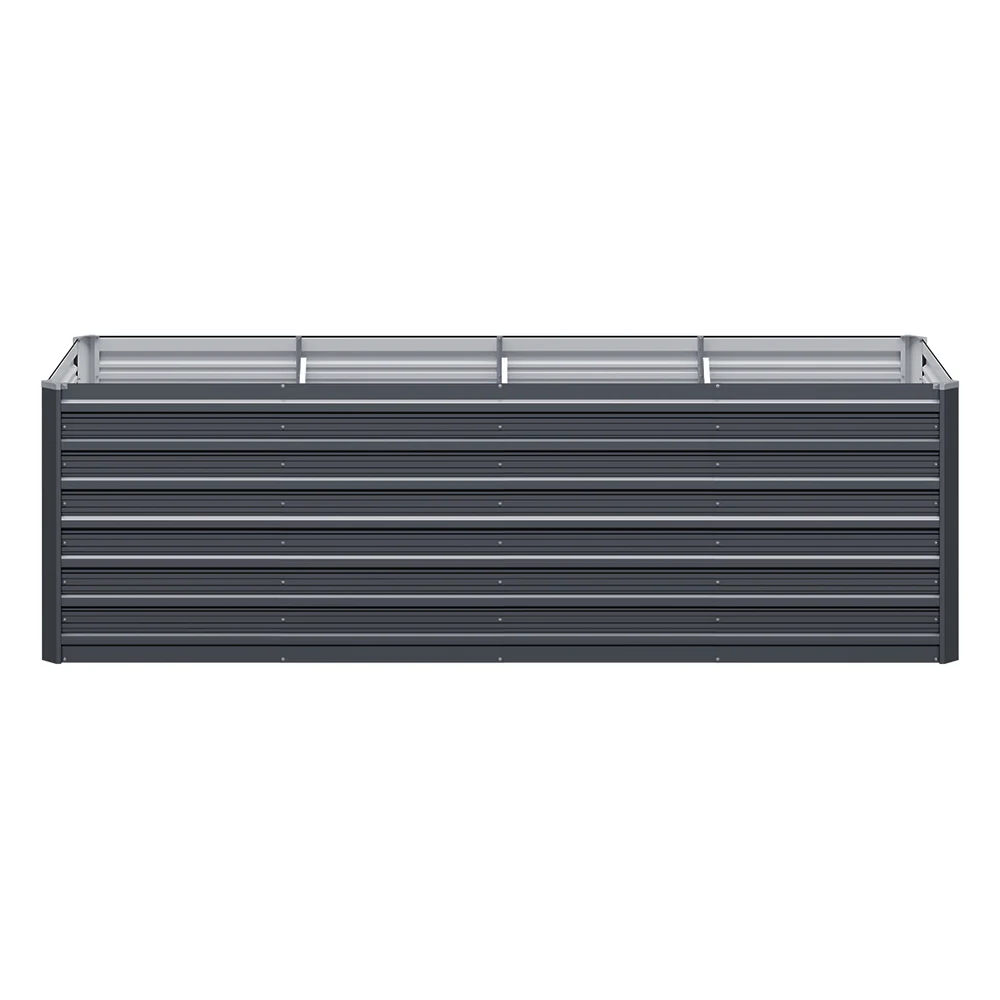 Green Fingers Garden Bed 320x80x77cm Planter Box Raised Container Galvanised Herb - Image 3