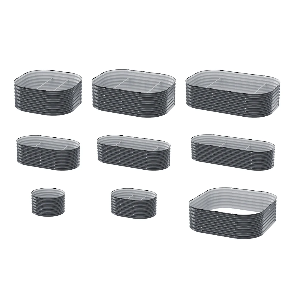 Green Fingers Garden Bed 9 In 1 Modular Planter Box Raised Container Galvanised - Image 3