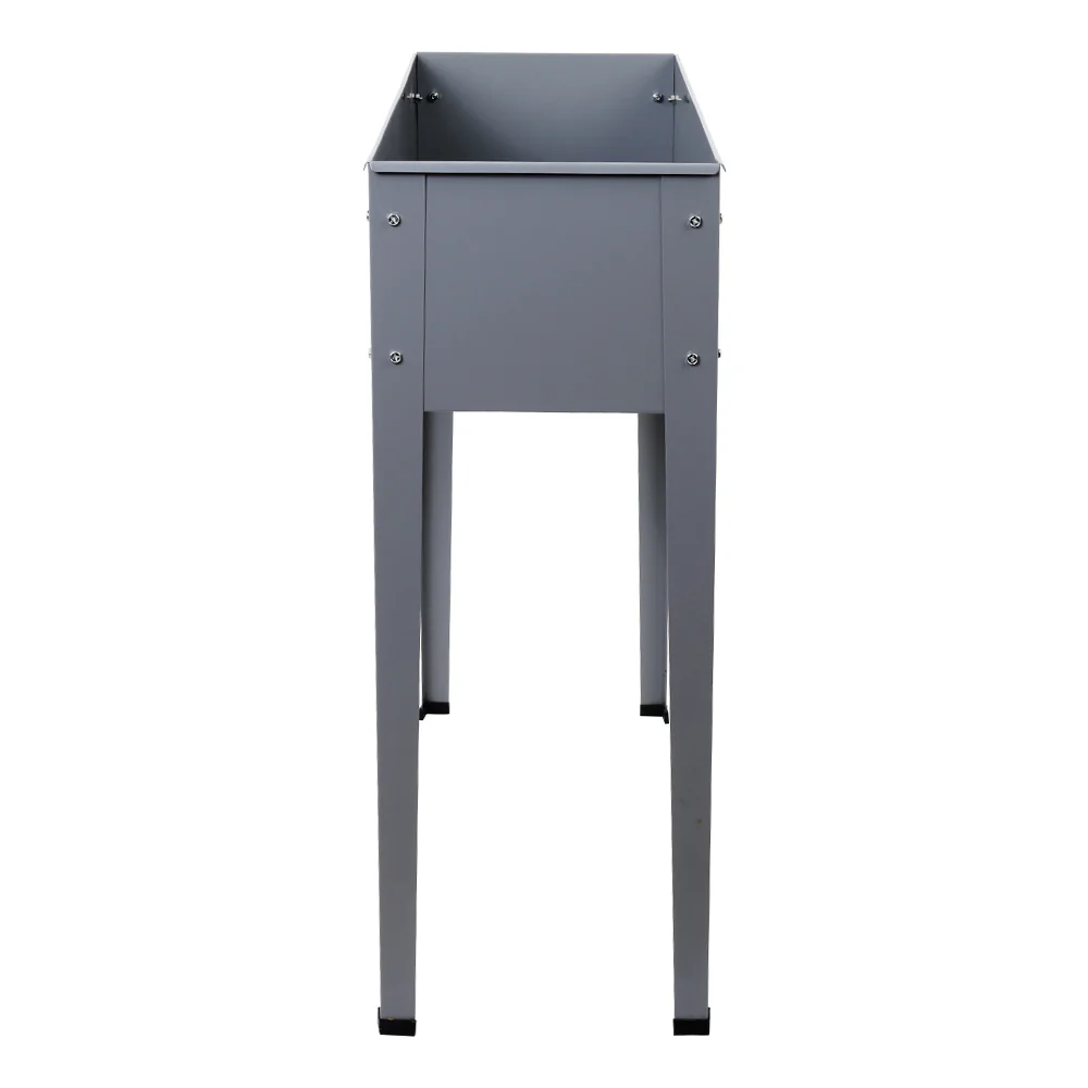 Green Fingers Garden Bed Elevated 100X80X30cm Planter Box Container Galvanised - Image 3