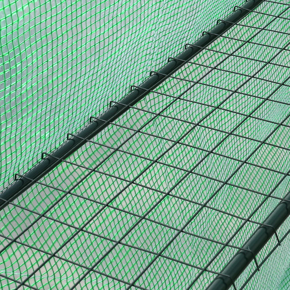 Green Fingers Greenhouse 1.4x1.55x2M Walk in Green House Tunnel Plant Garden Shed 8 Shelves - Image 7