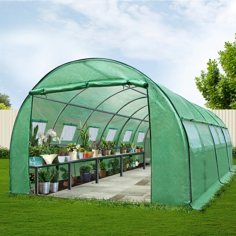 Green Fingers Greenhouse 6x3x2M Walk in Green House Tunnel Plant Garden Shed Dome - Image 8