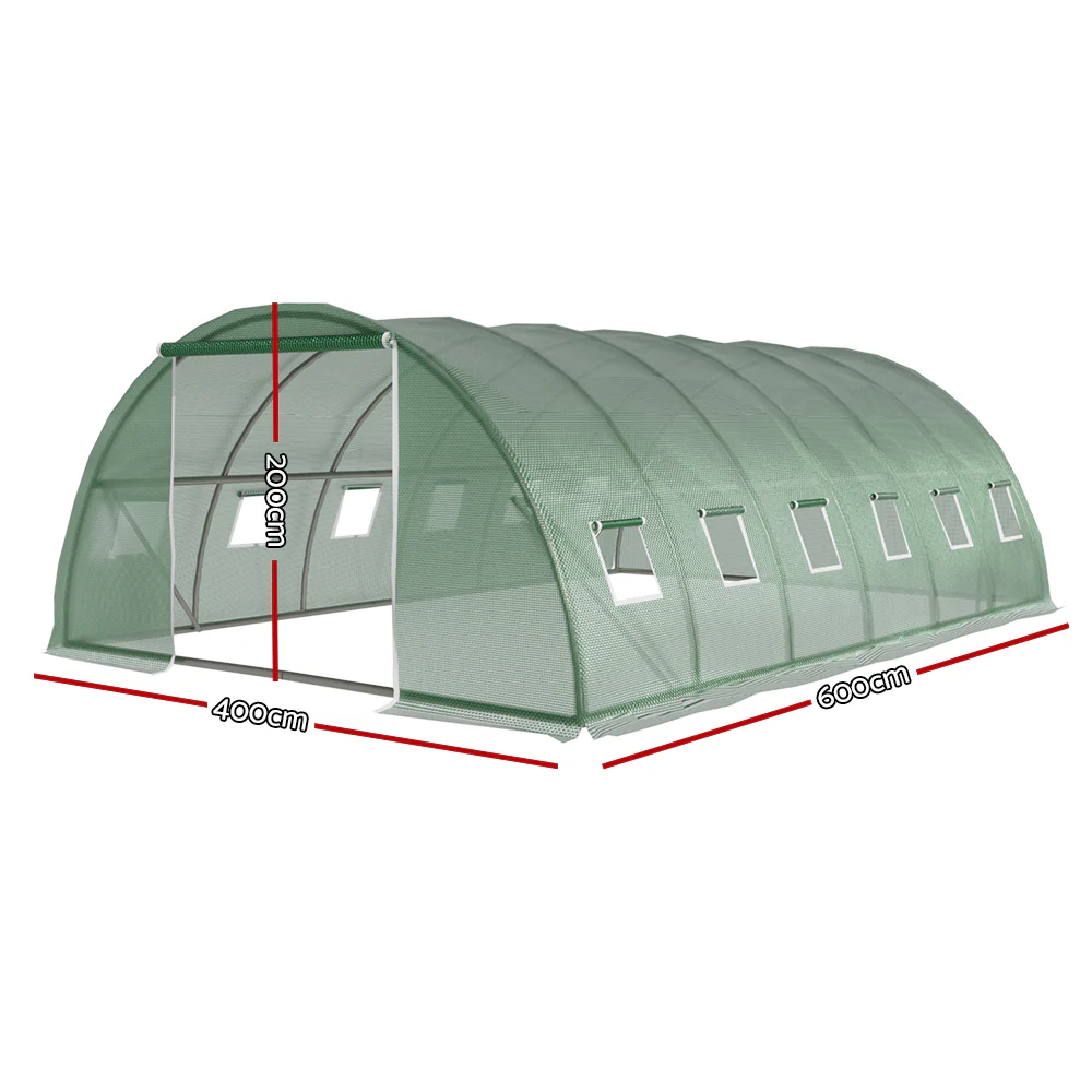 Green Fingers Greenhouse 6x4x2M Walk in Green House Tunnel Plant Garden Shed Dome - Image 2