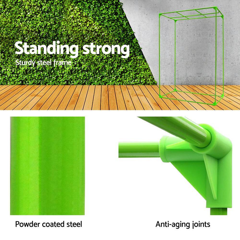 Green Fingers Grow Tent 90x50x160CM Hydroponics Kit Indoor Plant Room System - Image 4