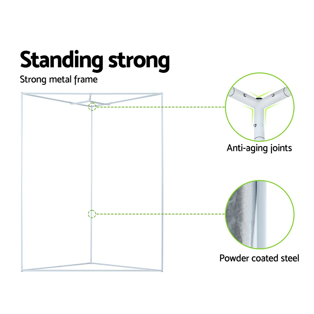 Green Fingers Grow Tent Kits Hydroponics Kit Indoor Grow System 142X100X180CM - Image 3
