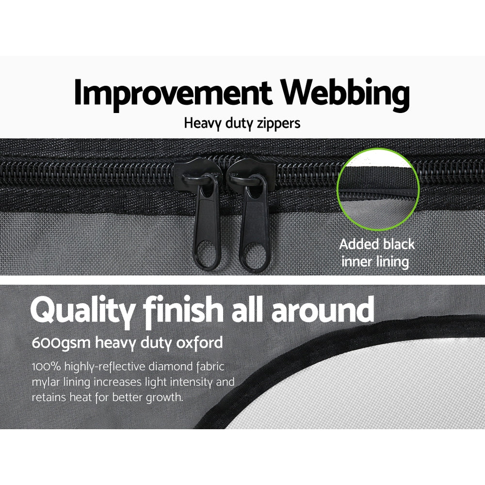 Green Fingers Grow Tent Kits Hydroponics Kit Indoor Grow System 142X100X180CM - Image 6