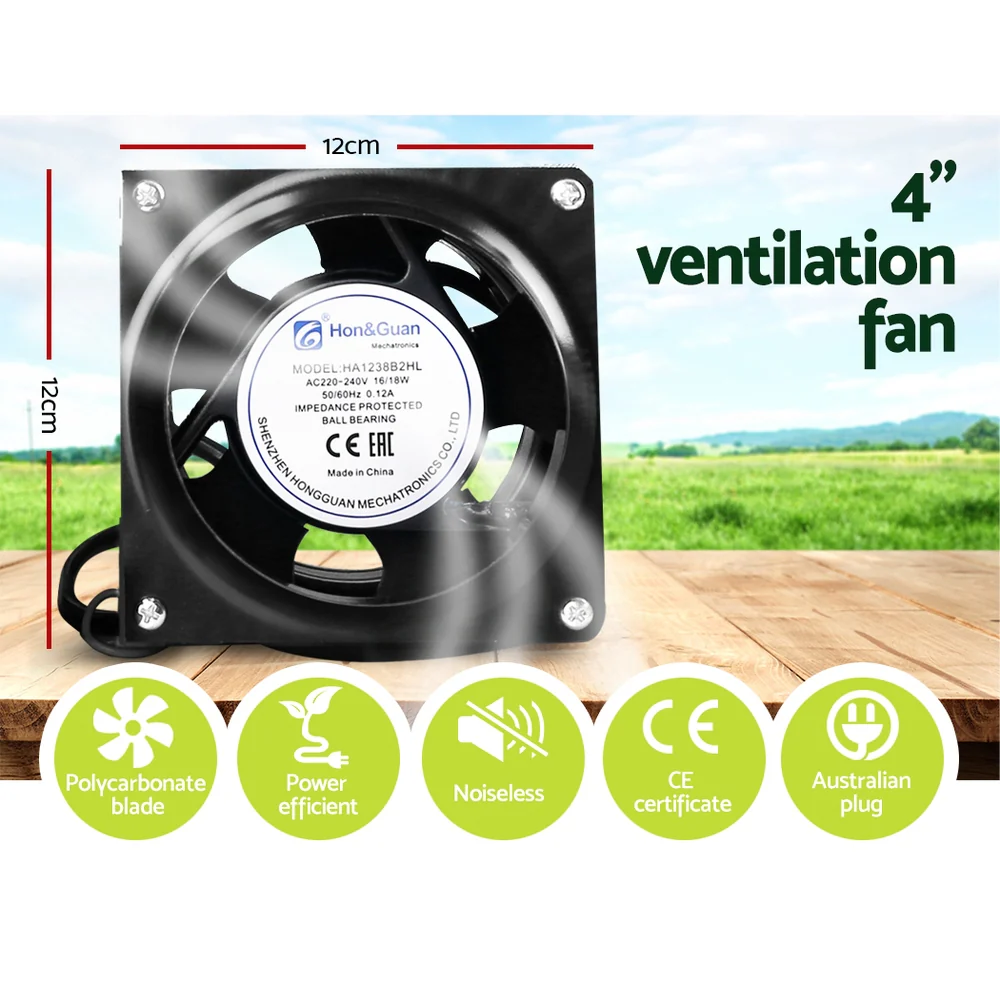 Green Fingers Grow Tent Light Kit 120x120x200CM 1000W LED 4" Vent Fan,Green Fingers Grow Tent Light Kit LED 1000W Full Spectrum 4" Vent 120x120x200CM - Image 5