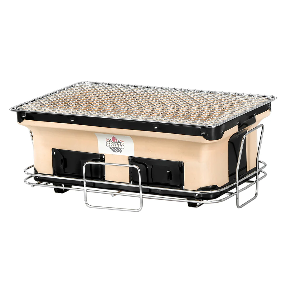 Grillz BBQ Grill Tabletop Charcoal Smoker - Image 7