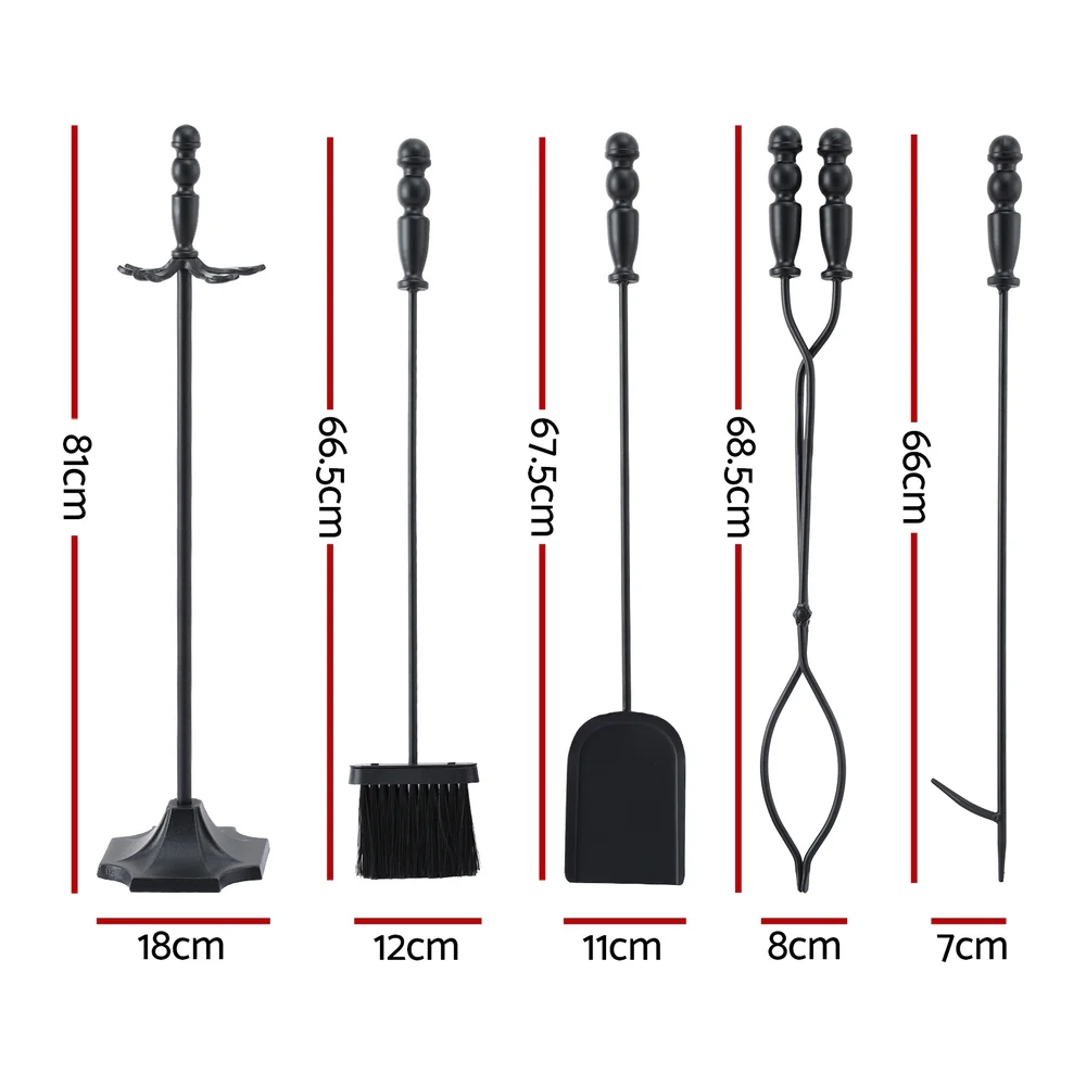 Grillz Fire Pit Tool Set 5 PCS - Image 3