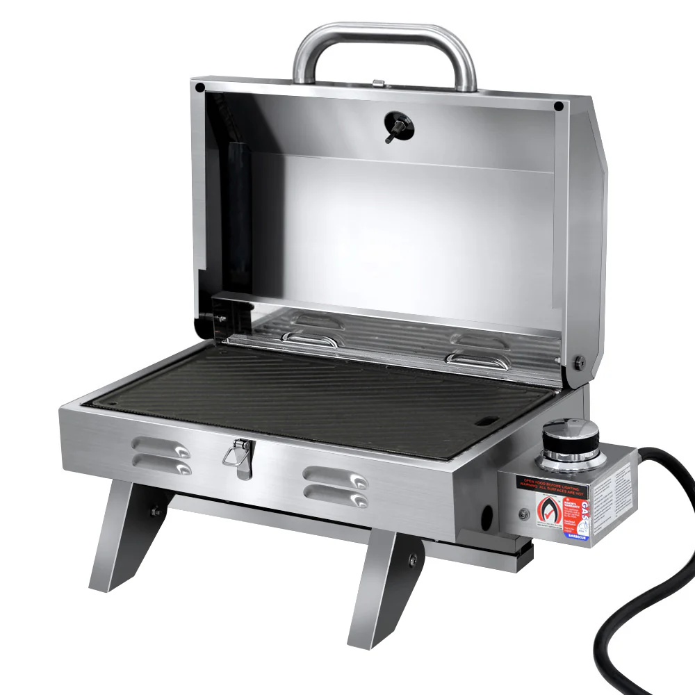 Grillz Portable Gas BBQ Grill with Double Sided Plate - Image 8