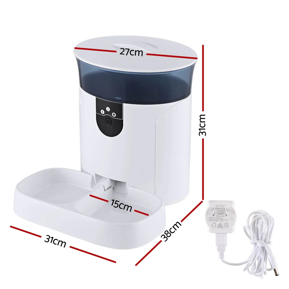 i.Pet Automatic Pet Feeder Dog Cat Camera Wifi Smart Food Dispenser Timer 7L APP - Image 2
