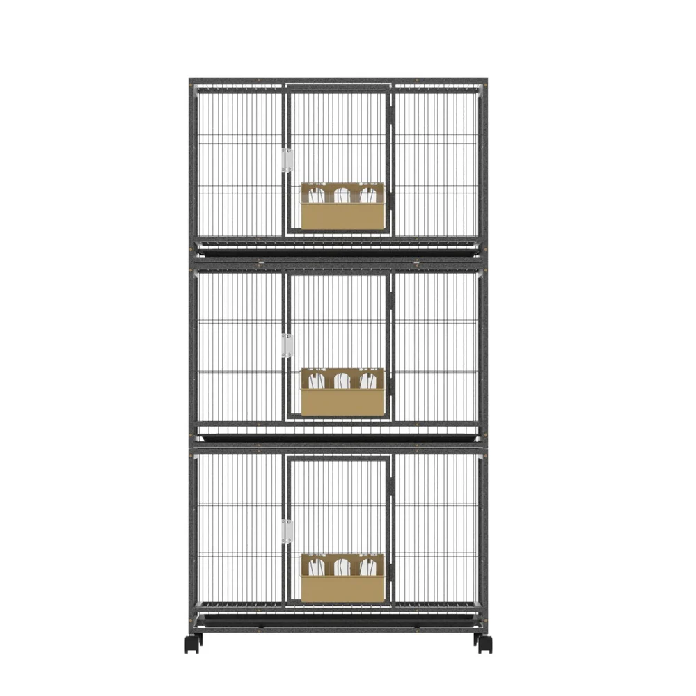 i.Pet Bird Cage Large Bird Cages Aviary Budgie Perch Cage Parrot Pet Stand Wheels - Image 3