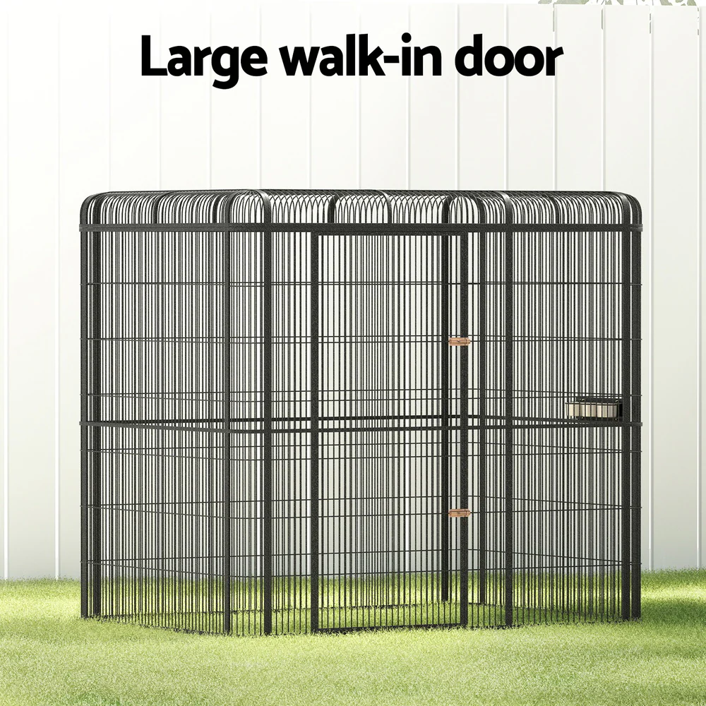i.Pet Bird Cage Large Walk-in Aviary Budgie Perch Cage Parrot Pet Huge 203cm - Image 4