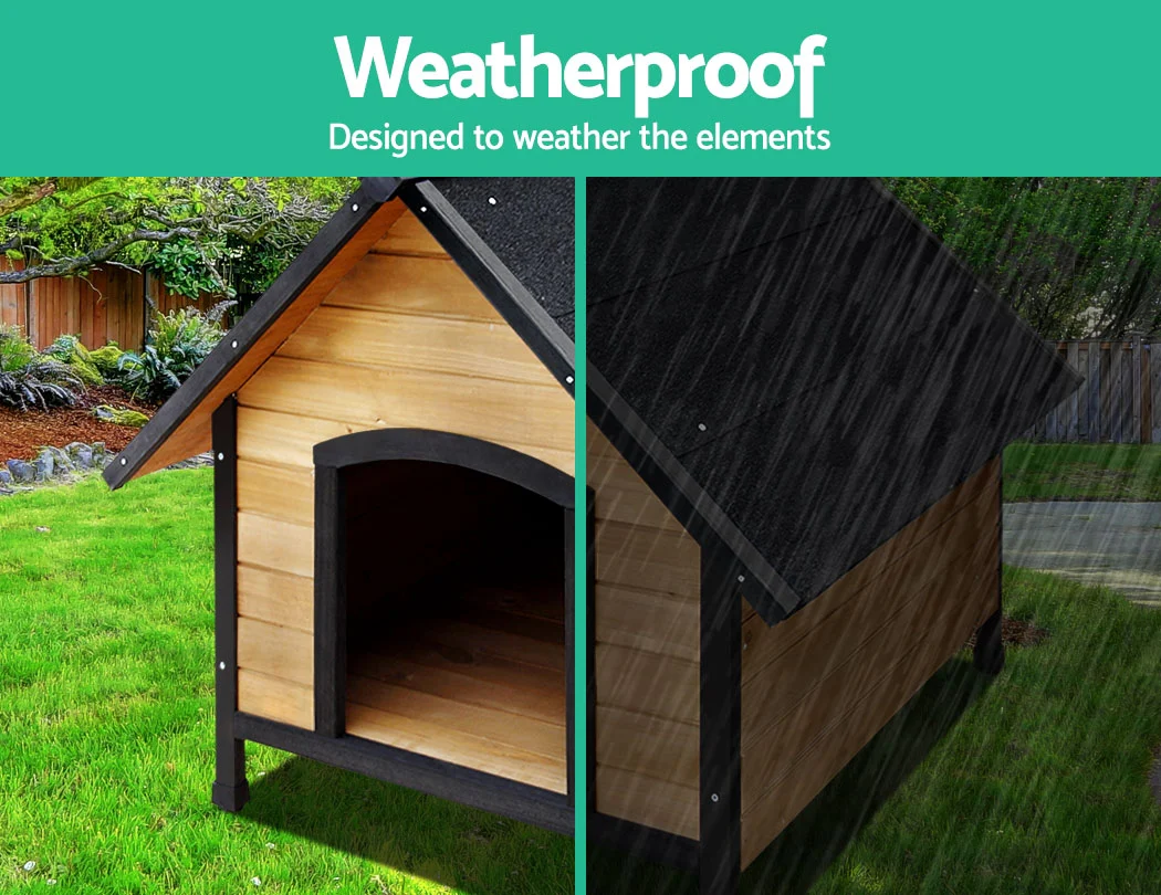 i.Pet Dog Kennel Extra Large Wooden Outdoor House Pet Puppy House XL Crate Cabin Waterproof - Image 3
