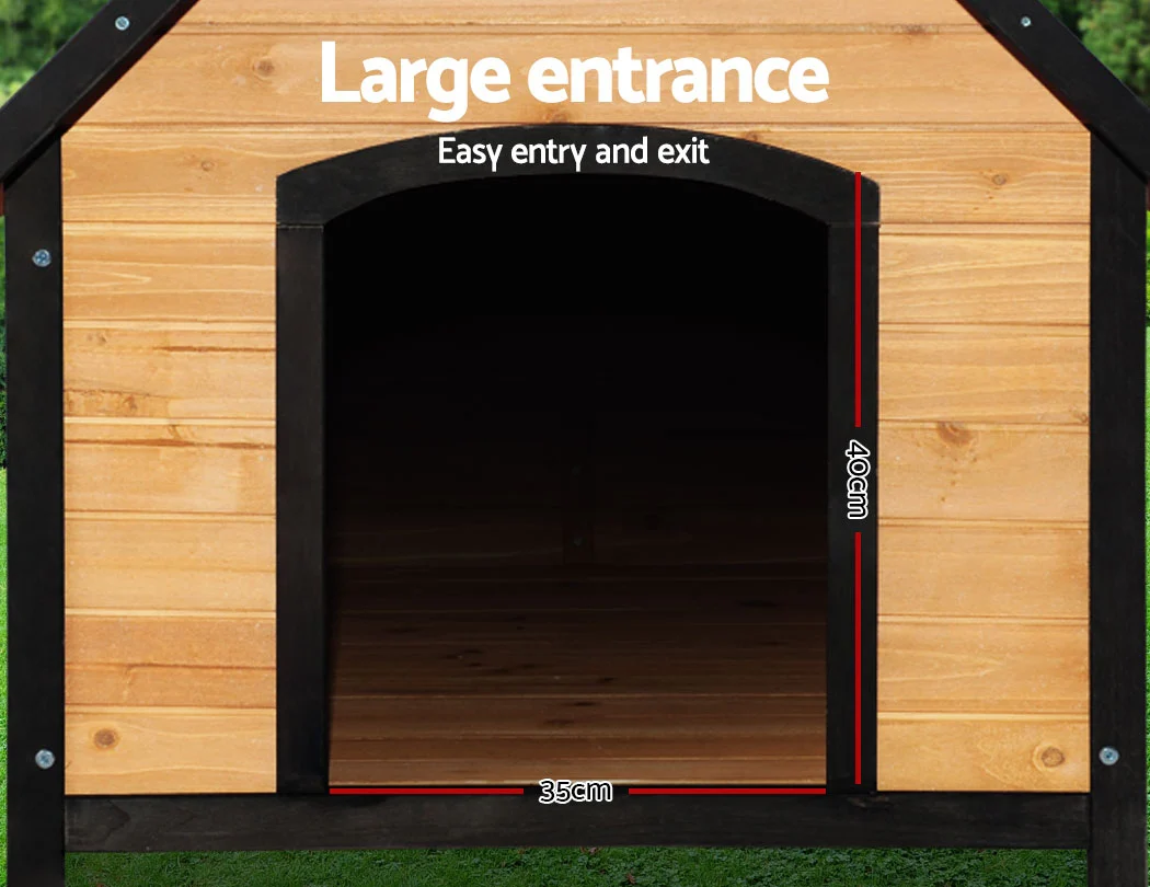 i.Pet Dog Kennel Extra Large Wooden Outdoor House Pet Puppy House XL Crate Cabin Waterproof - Image 6