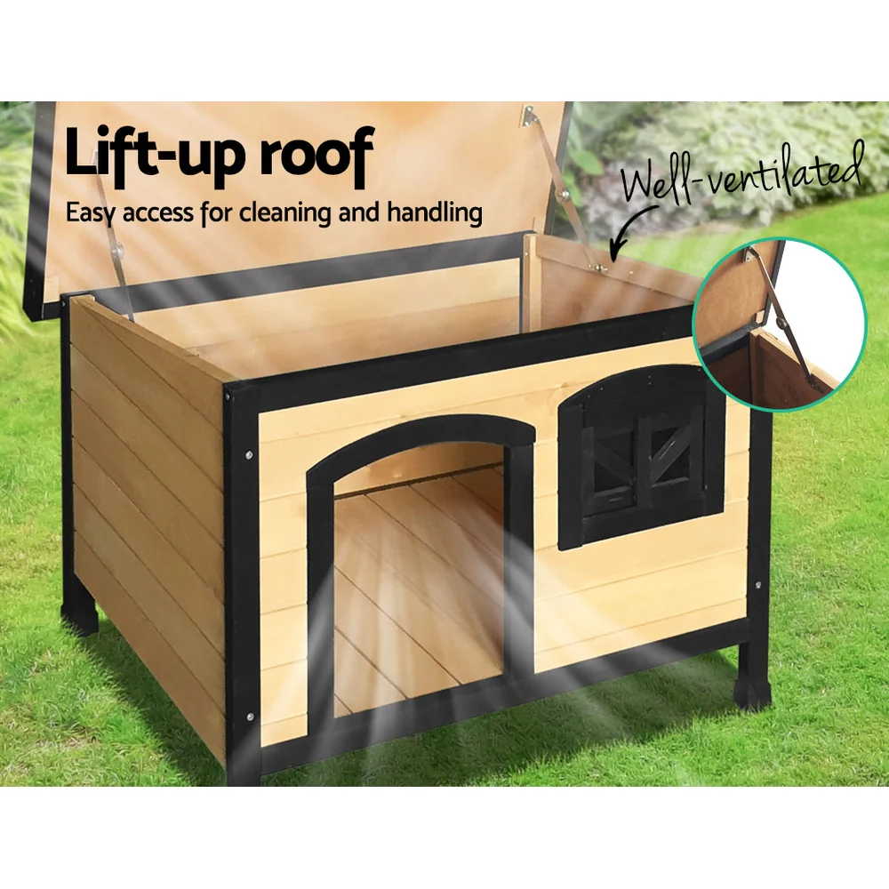 i.Pet Dog Kennel Large Wooden Outdoor Indoor House Pet Puppy Crate Cabin Waterproof - Image 5