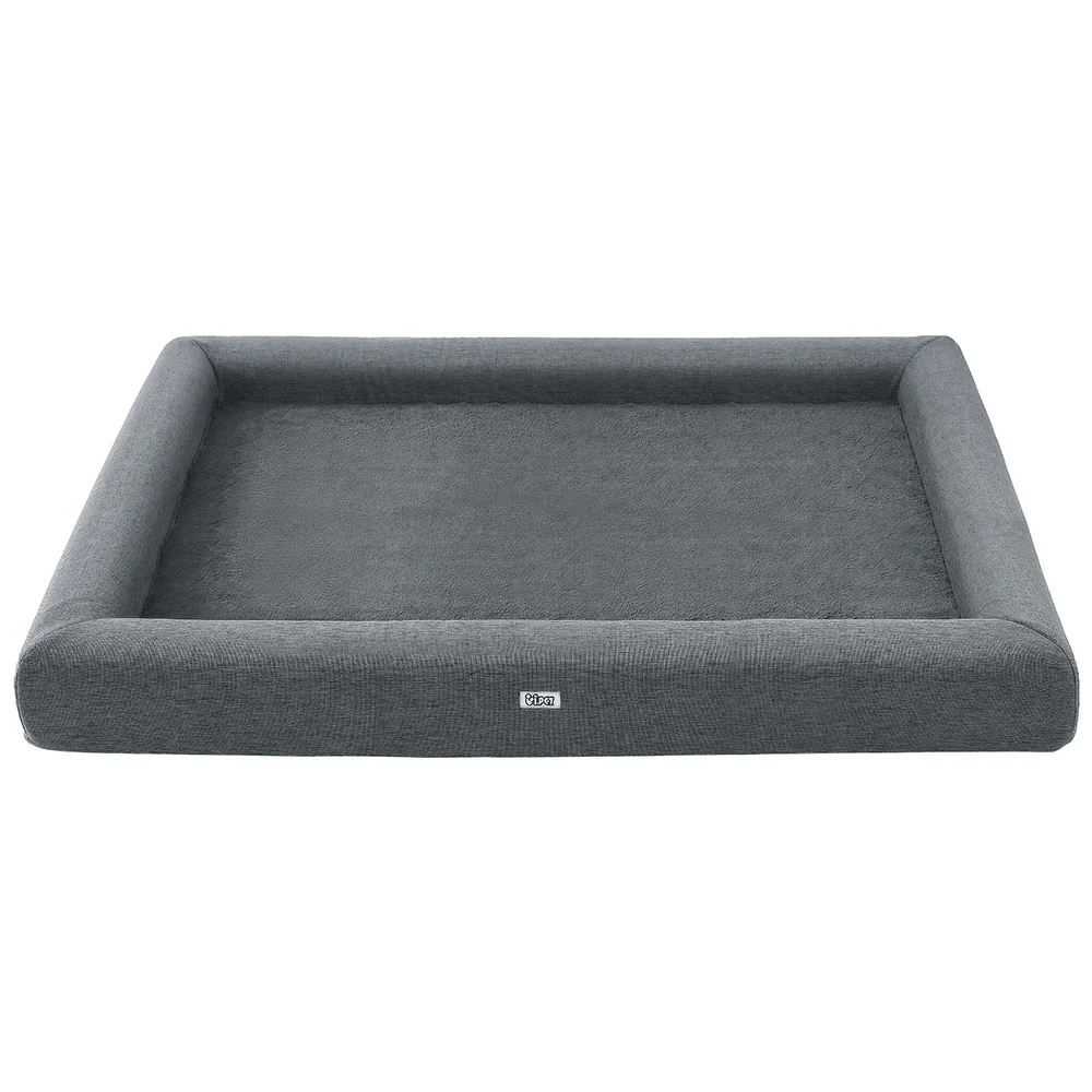 i.Pet Pet Bed Dog Cat Extra Large Calming Soft Sofa Cushion Egg Crate Washable Grey - Image 3