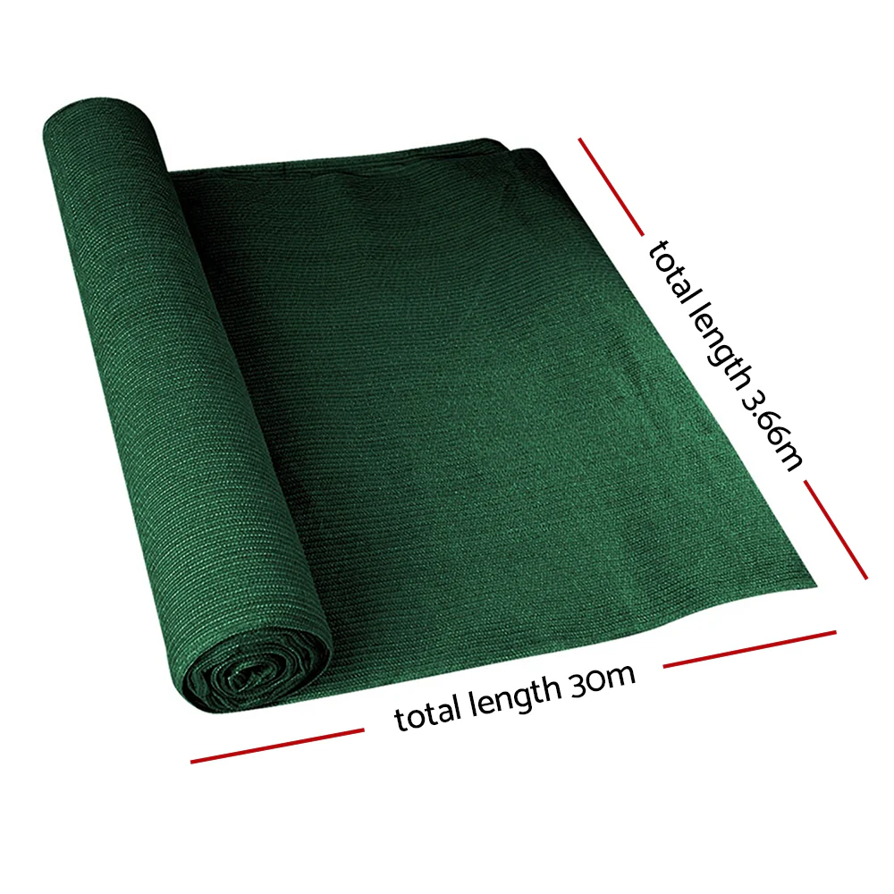 Instahut 50% Shade Cloth 3.66x30m Shade Cloth Sail Heavy Duty Shadecloth Garden Mesh Roll GR - Image 2