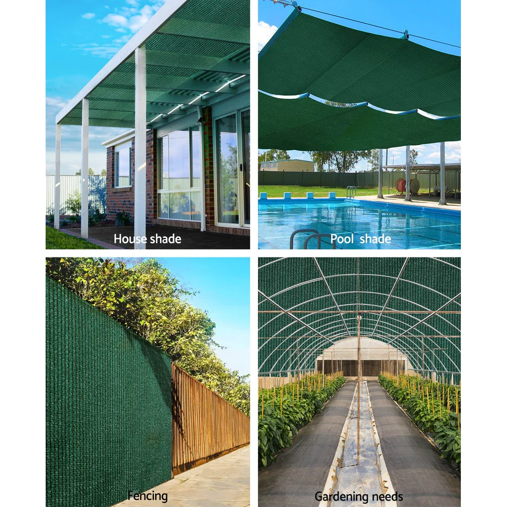 Instahut 50% Shade Cloth 3.66x30m Shade Cloth Sail Heavy Duty Shadecloth Garden Mesh Roll GR - Image 5