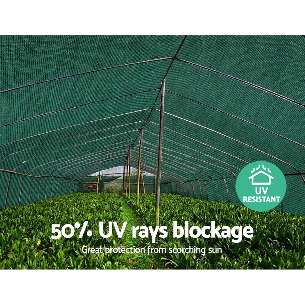 Instahut 50% Shade Cloth 3.66x30m Shade Cloth Sail Heavy Duty Shadecloth Garden Mesh Roll GR - Image 6